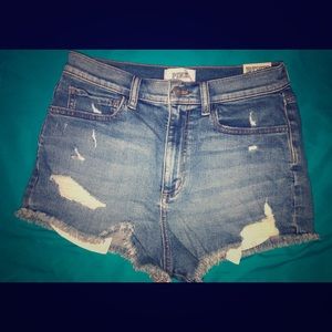 Victoria’s Secret High Waisted Cutoff Jean Shorts